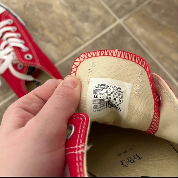 Red Converse - Picture 2 of 3